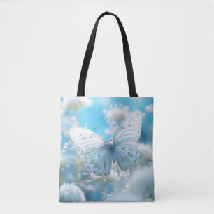 Bolsa Tote Flor-Borboleta Natureza Serena Tranquil