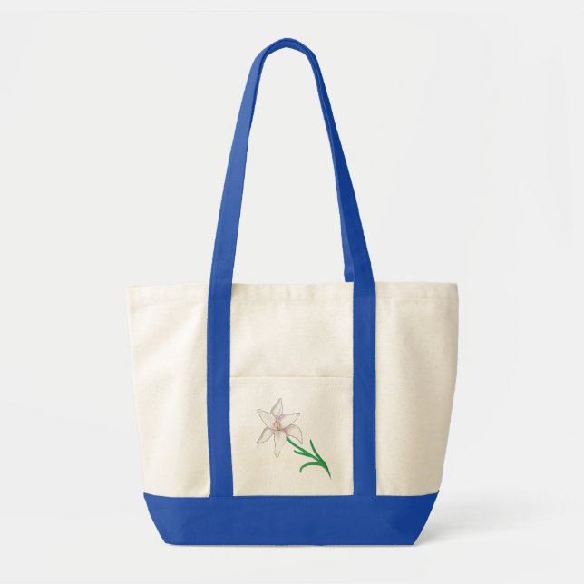 Bolsa Tote Flor branca (Frente)
