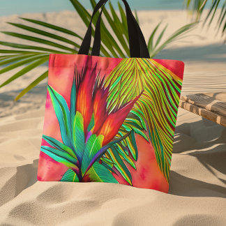 Bolsa Tote Flor Colorida do Paraíso