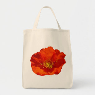 Bolsa Tote Flor Colorido Vermelho do Alasca