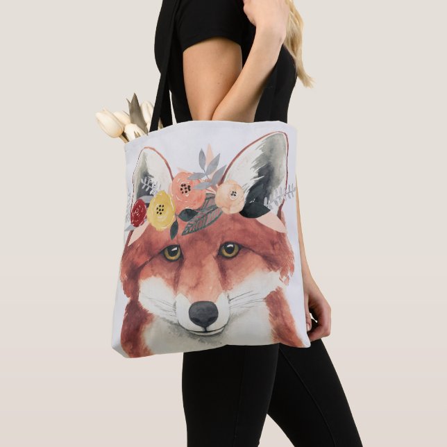 Bolsa Tote Flor Coroa Florestal Fox (Close Up)