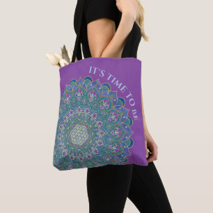 Bolsa Tote Flor Da Vida - Estilo De Mandala Índia 1