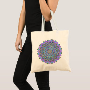 Bolsa Tote Flor Da Vida - Estilo De Mandala Índia 2