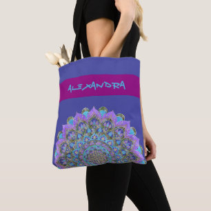 Bolsa Tote Flor Da Vida - Estilo De Mandala Índia 2