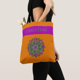 Bolsa Tote Flor Da Vida - Índia Mandala 1