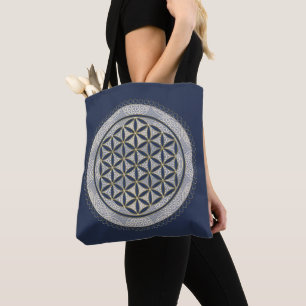Bolsa Tote FLOR DA VIDA - Símbolo Geometrie Sagrado Art 1