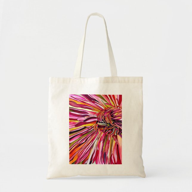 Bolsa Tote Flor de aquarelas de crisântemos (Frente)