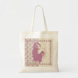 Bolsa Tote Flor de Berry - Saco impresso