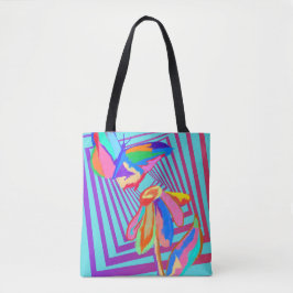 BOLSA TOTE FLOR DE BORBOLETA