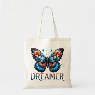 Bolsa Tote Flor de Borboleta Sonhadora