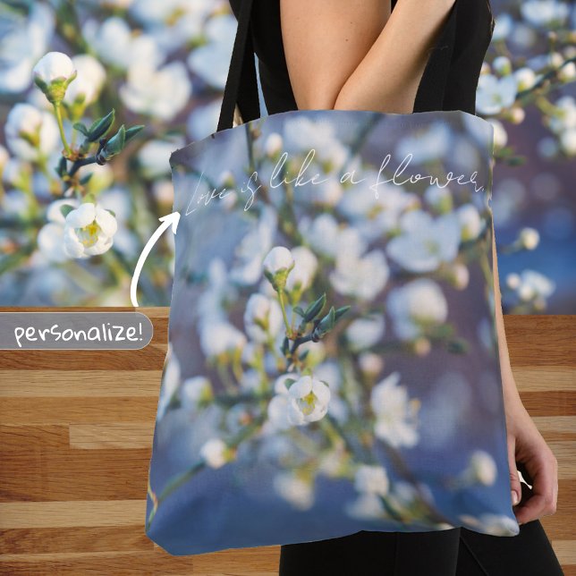 Bolsa Tote Flor de cereja (Criador carregado)