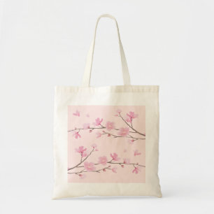Bolsa Tote Flor de Cereja - Rosa