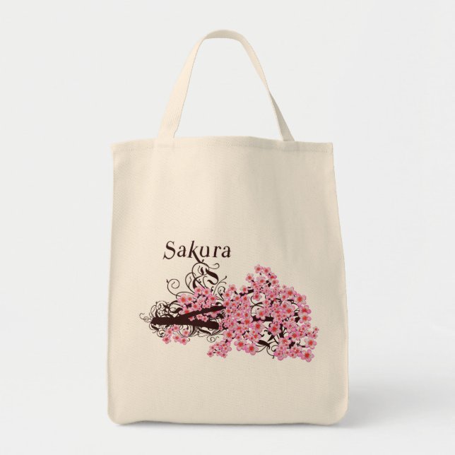 Bolsa Tote Flor de cerejeira (Frente)