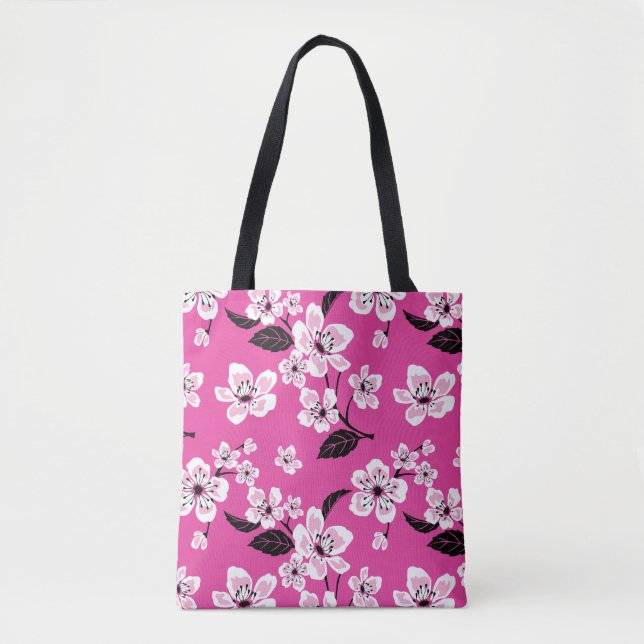 BOLSA TOTE FLOR DE CEREJEIRA - SAKURA (ROSA) (Frente)