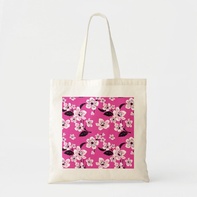 BOLSA TOTE FLOR DE CEREJEIRA - SAKURA (ROSA) (Frente)