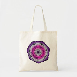 Bolsa Tote Flor De Dodó Rosa E Roxo
