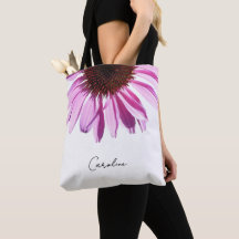 Flor de Echinacea Lavanda Roxa Personalizada
