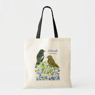 Bolsa Tote Flor de estado aquilégia de Colorado da montanha