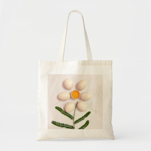 Bolsa Tote Flor de Gema de Ovo (Frente)