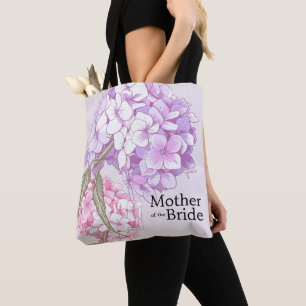 Bolsa Tote Flor de Hortênsia Mãe da Noiva Personalizada