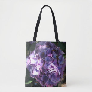 Bolsa Tote Flor de Hydrangea Puro-Claro