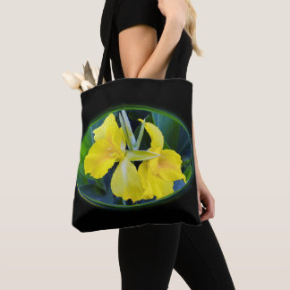 Bolsa Tote flor de Íris Amarela