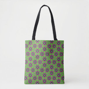 Bolsa Tote Flor de Lilás Vintage