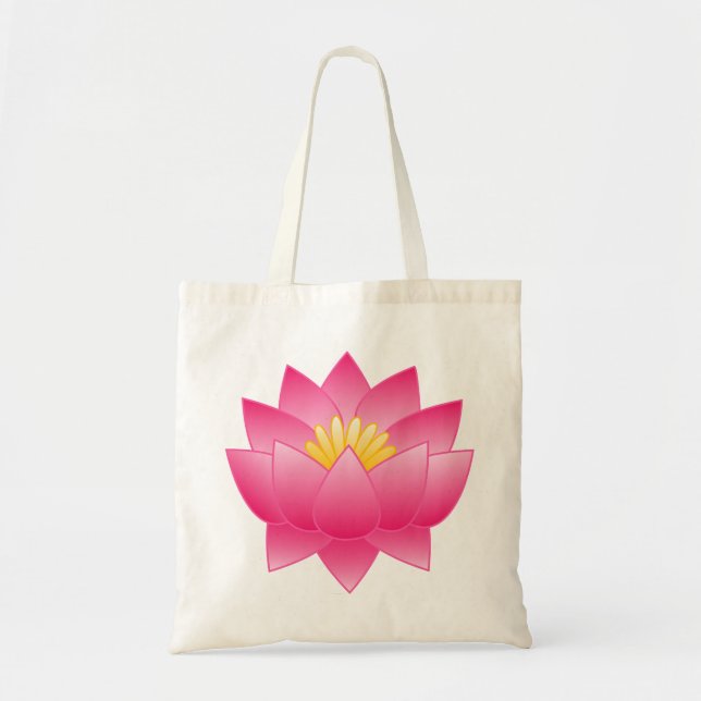 Bolsa Tote flor de lotus (Frente)