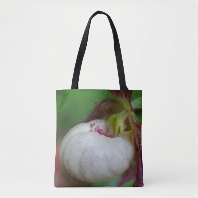 Bolsa Tote Flor de Orquídea Branca (Frente)