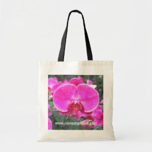 Bolsa Tote Flor de orquídea rosa, fotografia floral