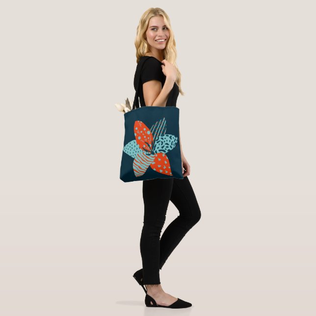 Bolsa Tote Flor de Patchwork (No(a) Modelo)