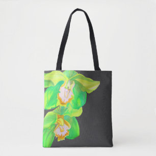 Bolsa Tote Flor de pop de orquídea moderna