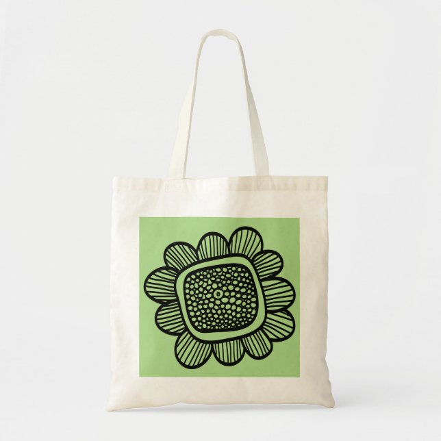 Bolsa Tote flor de rabisco (Frente)
