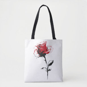 Bolsa Tote Flor de Rosa