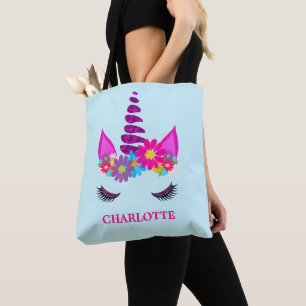 Bolsa Tote Flor de Unicórnio Super Bonita, Girassol Personal
