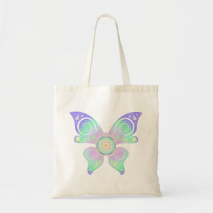 Bolsa Tote Flor de Vida / Blume des Lebens - borboleta