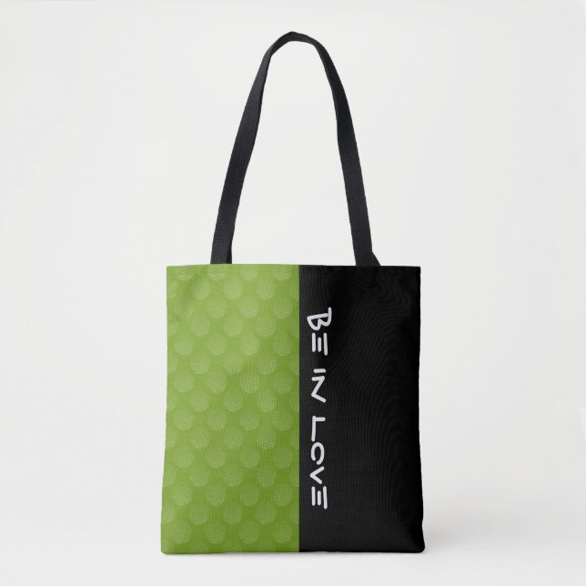Bolsa Tote Flor de Vida / Blume des Lebens - Padrão verde (Frente)