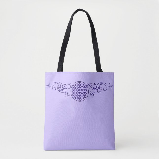 Bolsa Tote Flor de Vida - Fronteira de colheita V (Frente)