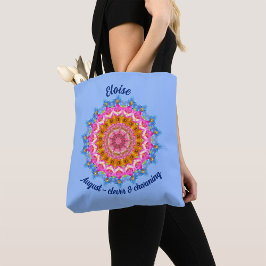 Bolsa Tote Flor do Mês de Agosto Personalizada Leva tudo