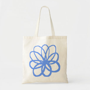 Bolsa Tote Flor Espontaniana - Azul Bebê