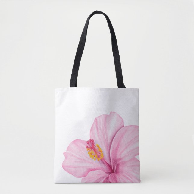 Bolsa Tote Flor Exótica Rosa (Frente)