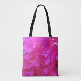 Bolsa Tote Flor Foto Brilhante Rosa Azalea Floral