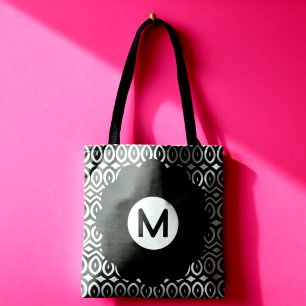 Bolsa Tote Flor Grande de Duas Cores e Lágrimas