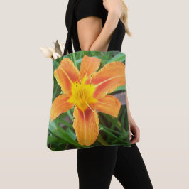 Bolsa Tote Flor Laranja