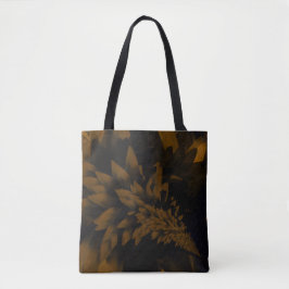 Bolsa Tote Flor Marrom e Preto