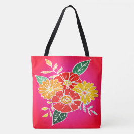 Bolsa Tote Flor nº 9 Sangria