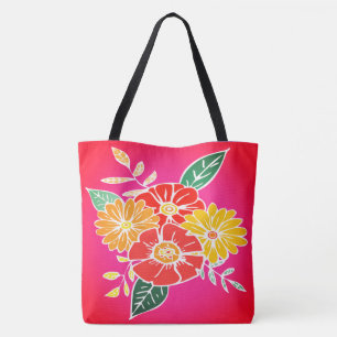 Bolsa Tote Flor nº 9 Sangria