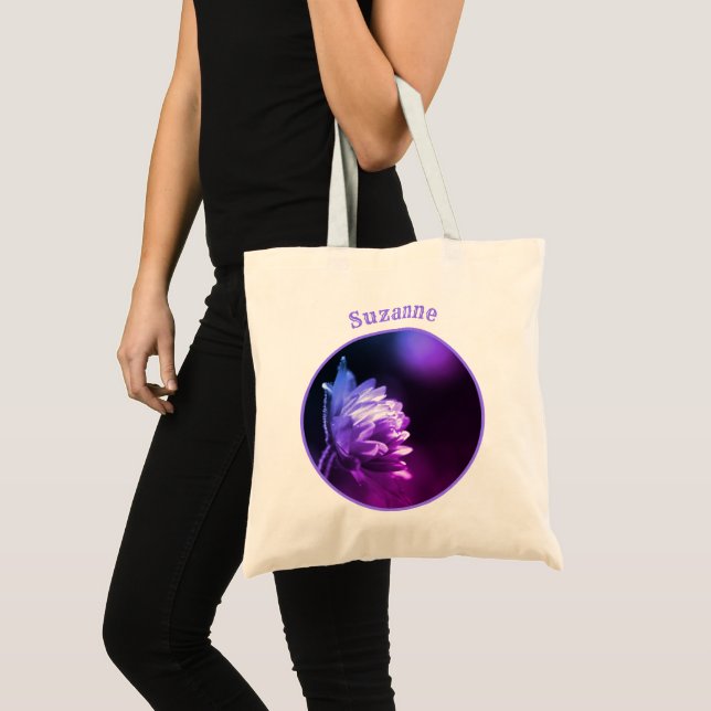 Bolsa Tote Flor Na Ponta De Cor Solar Personalizada (Frente (produto))