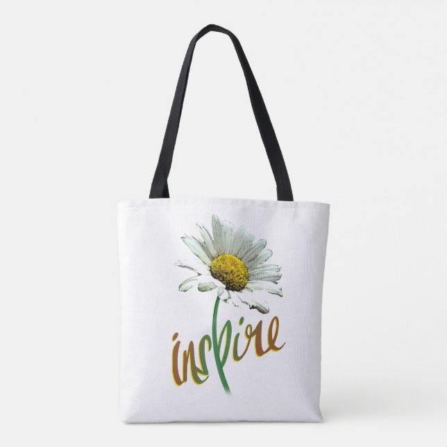 Bolsa Tote Flor na sacola (Verso)