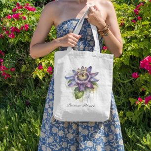Bolsa Tote Flor Passivo Púrpura